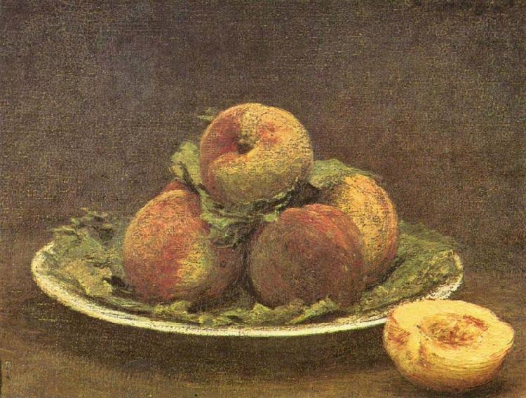 Henri Fantin-Latour Still Life with Peaches, oil painting picture